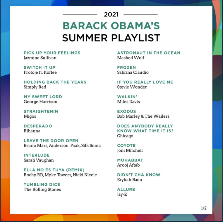 Barack Obama'S Summer 2024 Playlist Alaine Cathryn