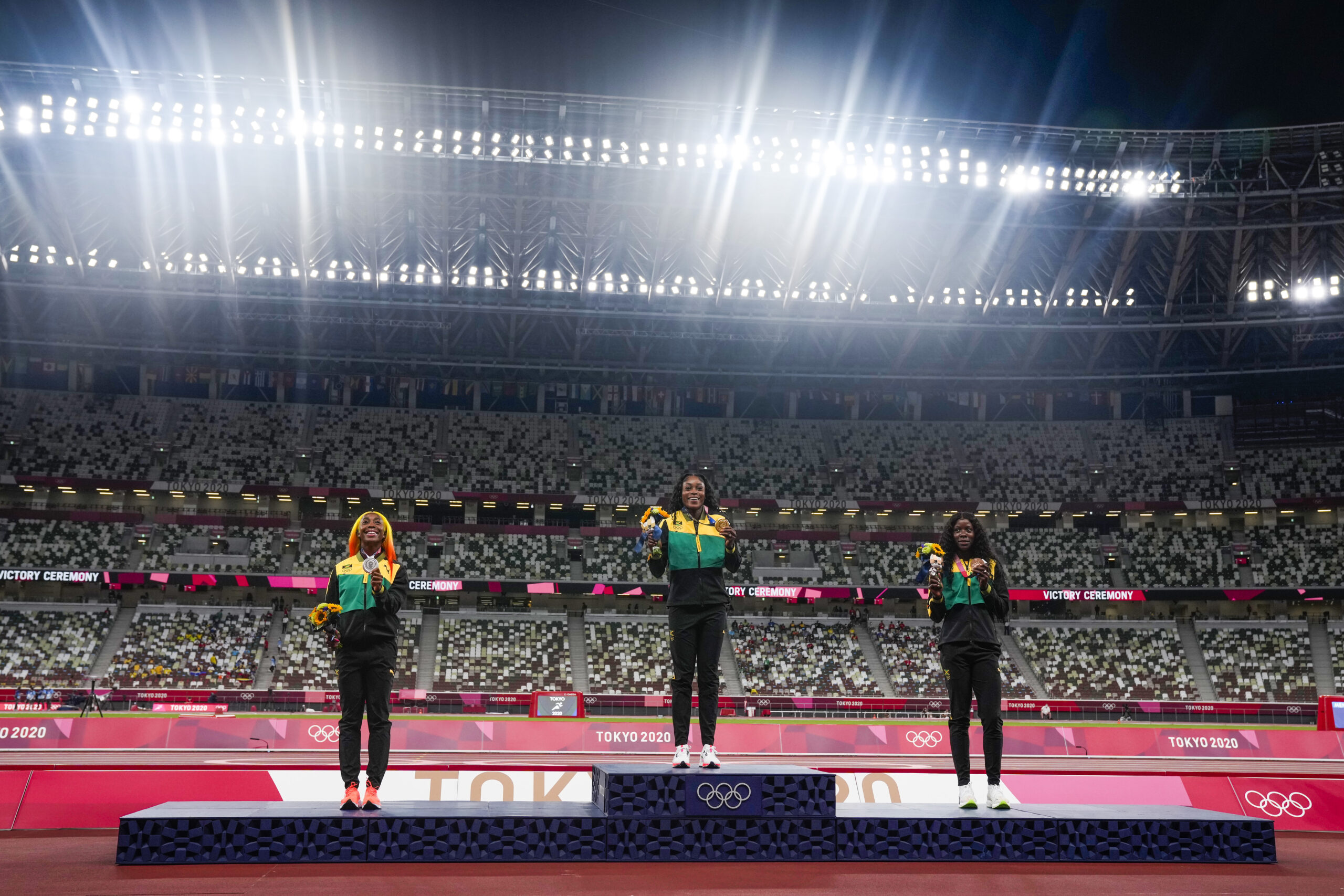 Clean sweep: J’can women dominate the 100 meter dash