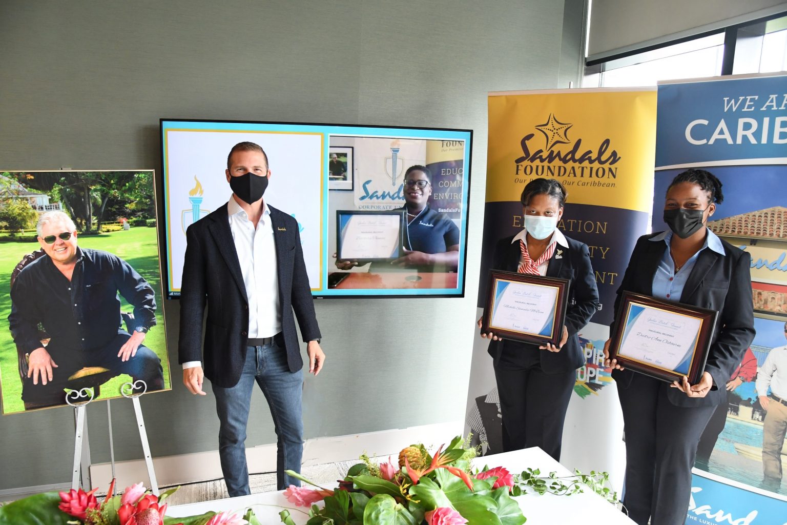 Sandals Resorts International awards three team members with inaugural Gordon “Butch” Stewart Tourism, Hospitality & Service scholarship